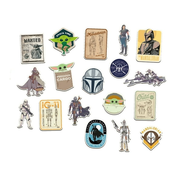 Star Wars: The Mandalorian Bounty Hunter Fridge Magnet Set (Pack of 18)