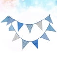 thumbnail image 3 of Masteelf  Banner Flag Bunting Hanging Decorations Blue Printed Fabric, 3 of 8