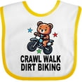 thumbnail image 3 of Inktastic Crawl Walk Dirt Biking Boys Baby Bib, 3 of 4