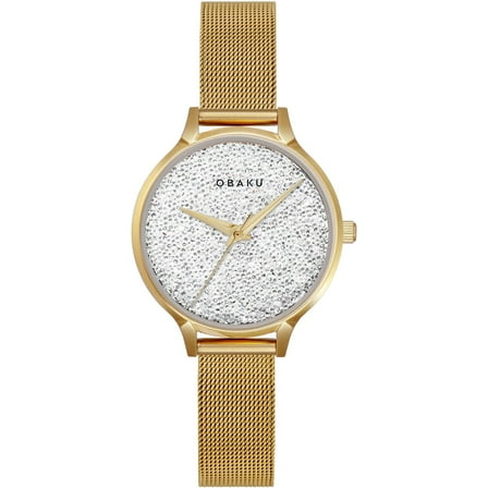 Obaku Women's Stjerner Silver Dial Watch - V238LXGWMG