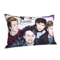 thumbnail image 2 of 5 Seconds Of Summer 5sos Pillowcases Soft Pillow Holder Decorative Cushion Cover Home Decor Rectangular Throw Pillow Covers 16"X24", 2 of 9