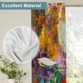 thumbnail image 3 of Colorful Abstract Paint Blackout Window Curtains, Multicolor Modern Artist Thermal Insulated Curtains Grommet Top Window Drapes for Living Room, Bedroom-52"W x 54"L (Pack of 2), 3 of 7