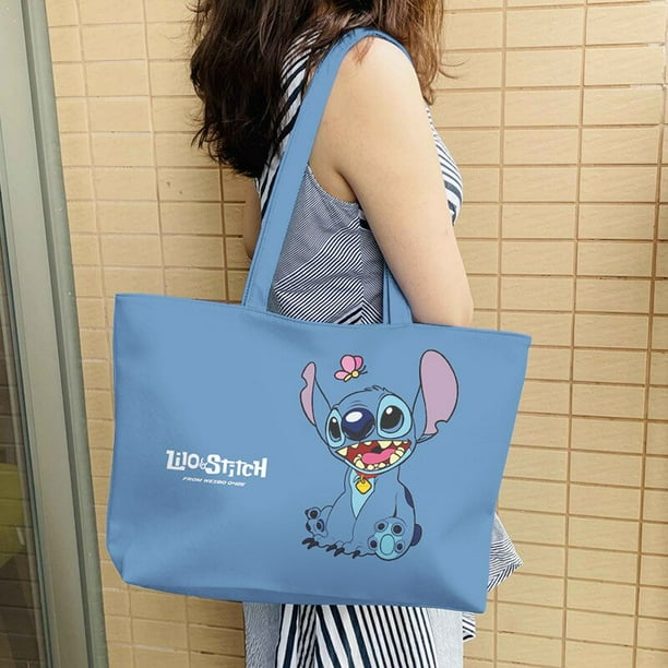 Disney Lilo Stitch Cartoon Print Tote Bag Fashion Casual Cute