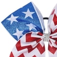 thumbnail image 6 of Wxirdiow 4th of July Headband Toddler 4th of July Patriotic Hair Bows for Girls American Flag USA Stars Stripe Hair Bow Clips Watermelon Red Size,3-12 Years, 6 of 6