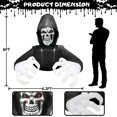 thumbnail image 3 of Grim Reaper inflable Buheco, 183 cm, para decoración de Halloween, LED, 3 of 6