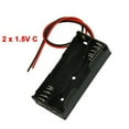 thumbnail image 3 of 3X Black Plastic Battery Case Holder Wire 2 X 1.5V AAA, 3 of 3