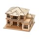 thumbnail image 2 of Rompecabezas de casas de madera 3D para adultos Colección Young Modeler Kit de modelo de madera 2 niveles, 2 of 9