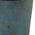 thumbnail image 3 of 9" Blue Recycled Plastic Indoor Outdoor Round Pot Planter, 3 of 5