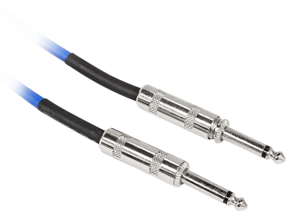 12 Rockville RCGT1.5BL 1.5'  1/4" TS to 1/4'' TS Guitar/Instrument Cable