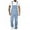 Light Blue 7, variant on BLTIBY Men's Denim Bib Trousers Casual Cargo Overalls Jeans Jumpsuits Workwear Trousers Lightweight Fashion Adjustable Straps Long Cargo Trousers Multiple Pockets Hippy Clothes Light Blue 7 2XL