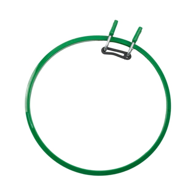 Letairis Embroidery Hoop Cross Stitch Spring Tension Embroidery Hoop Frame Adult DIY Display Supplies green