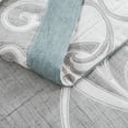thumbnail image 4 of Ntbay 3 Layers Cotton Muslin King Bed Blanket, Super Soft Breathable Thermal Yarn Dyed Quilt for Adults, Perfect Lightweight Blanket for Couch Sofa Bed All Seasons, 106"x92", Paisley, 4 of 5