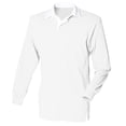 thumbnail image 1 of Front Row - Polo de manga corta liso para hombre/Caballero Modelo Classic (Blanco/Blanco), 1 of 3