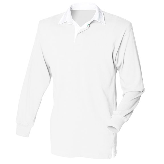 Front Row Long Sleeve Classic Rugby Polo Shirt