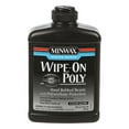 Minwax WipeOn Poly WaterBased Polyurethane Finish, Gloss, Clear, 1