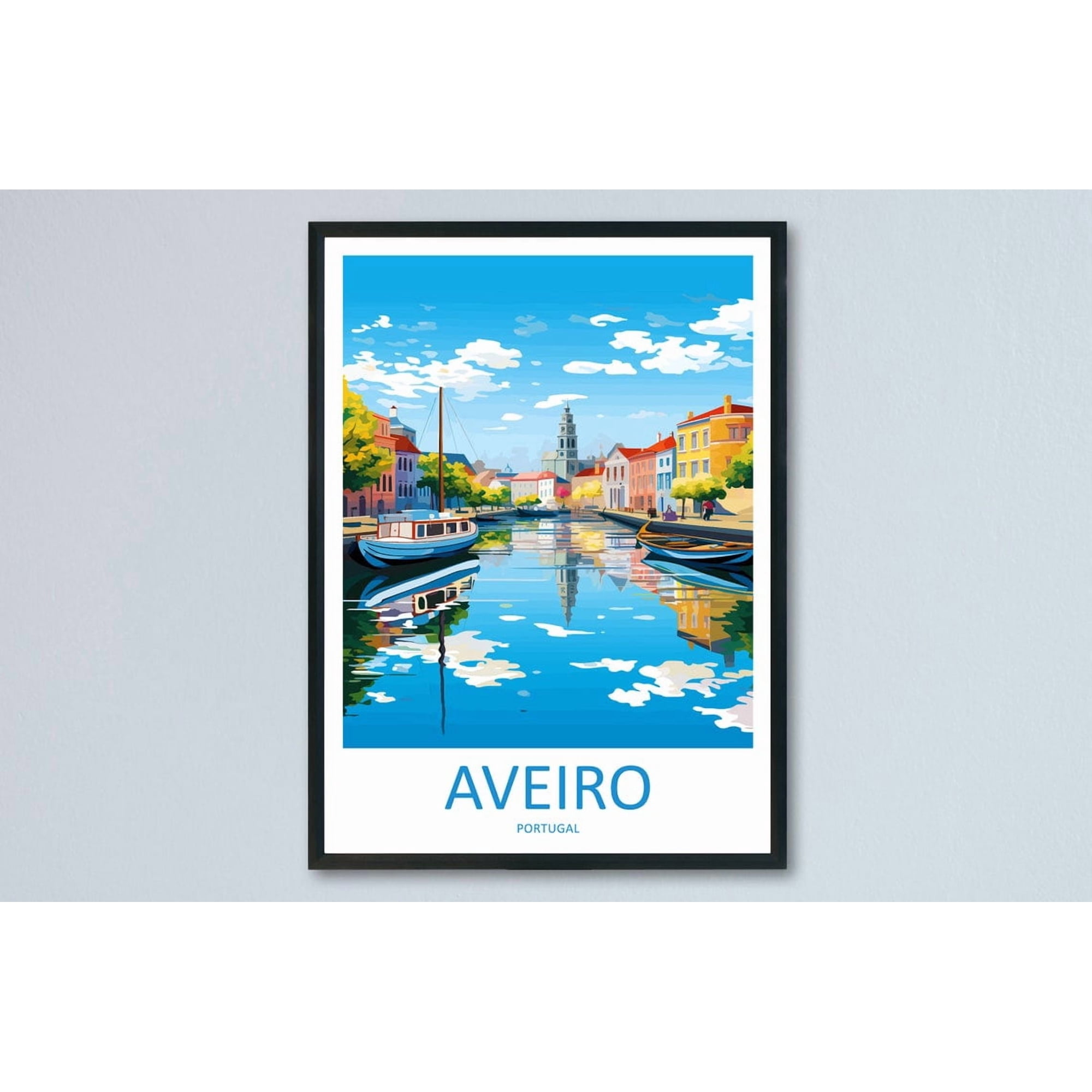 Aveiro Travel Portugal Poster Bedroom Office Home Gallery Wall And Living Room Decor