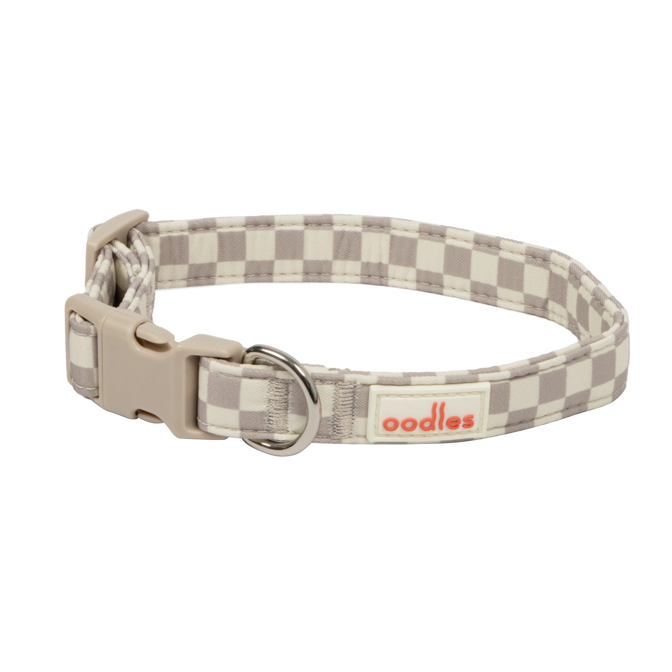 Oodles Gray Checkered Dog Walking 3 Piece Set, Medium
