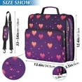 thumbnail image 2 of FORMRS Zipper Binder with Shoulder Strap 1.5-inch Ring 500 Sheet Capacity File Bag, Love in The Clouds, 2 of 5