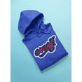 thumbnail image 3 of Emoji Graffiti Plaid - Red Urban Street Art Design Men's Hoodie, 3 of 4