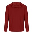 thumbnail image 5 of yillto Men's Hooded Tops Big and Tall Long Sleeve Drawstring Pullover Tops Fashion Casual T-Shirt for Men, 5 of 6
