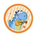 thumbnail image 4 of de dibujos animados, juego de actividades al aire libre, platillo de disco de esporación exterior, suave dinosaurio ukelele Cola platillo, 4 of 8