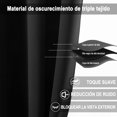 thumbnail image 3 of Cortinas Blackout con Aislamiento Térmico para Recámara Ventana, con Ojales en la Parte Superior, Suave 100% Poliéster Tela Impermeable, Reducción Ruido, 2 Paneles, Negro, 3 of 4