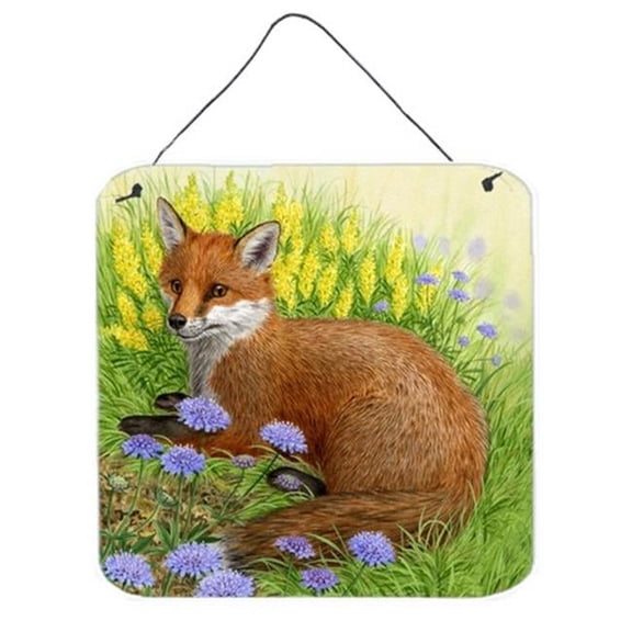Fox in Flowers by Sarah Adams Wall or Door Hanging Prints