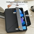 thumbnail image 6 of DWPSG for iPad (A16) 11th Generation 11 Inch 2025/ 10th Generation 10.9 Inch 2022 Hybrid Case with Pencil,Holder,Detachable Magnetic Cover, Y-Fold,Clear Hard Back,Black, 6 of 9