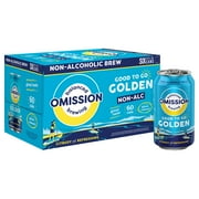 Omission Balanced Brewing Good to Go Golden NA Beer, 6 pack 12 fl. oz. Aluminum Cans, Craft Beer, 0.5% ABV