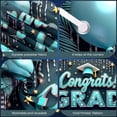 thumbnail image 4 of Pink Theme Graduation Banner Graduation Cap Grad Backdrop Colorful Balloons Congrats Lettering Graduation Background for Graduation Party College Graduation Photo Shoot, 4 of 9