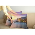 thumbnail image 2 of Ambesonne Nature Throw Pillow Cover 2 Pack, Old Mediterranean Town, 16", Peach Yellow, 2 of 7