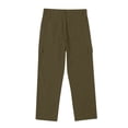 thumbnail image 4 of Homenesgenics Mens Pants Solid-Color Mid-Length Linen-Style Casual Pants with Pockets and Button Design Loose-Fit and Breathable Green M, 4 of 9