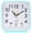 Blue, variant on Small Analog Alarm Clock Battery Operated,Travel Silent with No Ticking Analog Quartz Snooze,Light