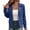 Blue, variant on Women Quilted Moto Jacket Casual Long Sleeve Zip Collar Slim Asymmetrical Zipper Lapel Collar Zippered Pockets Ribbed Cuffs Streetwear Edgy Cropped Jacket, Gray S