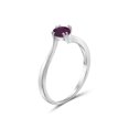 thumbnail image 4 of JewelersClub Ruby Ring Birthstone Jewelry – 0.65 Carat Ruby 0.925 Sterling Silver Ring Jewelry – Gemstone Rings with Hypoallergenic 0.925 Sterling Silver Band, 4 of 4