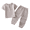 Light Ashy, variant on KAUOD Toddler Baby Boys Summer Outfits 2 Piece Short Sleeve Shirts and Pants Set Soft Comfy Loose Cotton Linen Clothes