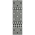 thumbnail image 2 of Addison Rugs Chantille Indoor/Outdoor Transitional Diamonds Black Washable Runner Rug, 2'3" x 7'6", 2 of 6