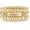 Style-3, variant on 14K Gold Plated Bangles Bracelet for Women Chunky Curved Stacking Plated Bead Ball Stretchable Bracelets