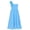 A Sky Blue, variant on TiaoBug Kids Flower Girl Dress One-Shoulder Pleated Princess Wedding Bridesmaid Pageant Birthday Party Gown