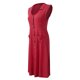 thumbnail image 3 of Vestido de lino de algodón de verano para mujer, vestido vintage casual sin mangas con cuello en V Eccomum Rojo/XX-grande, 3 of 7