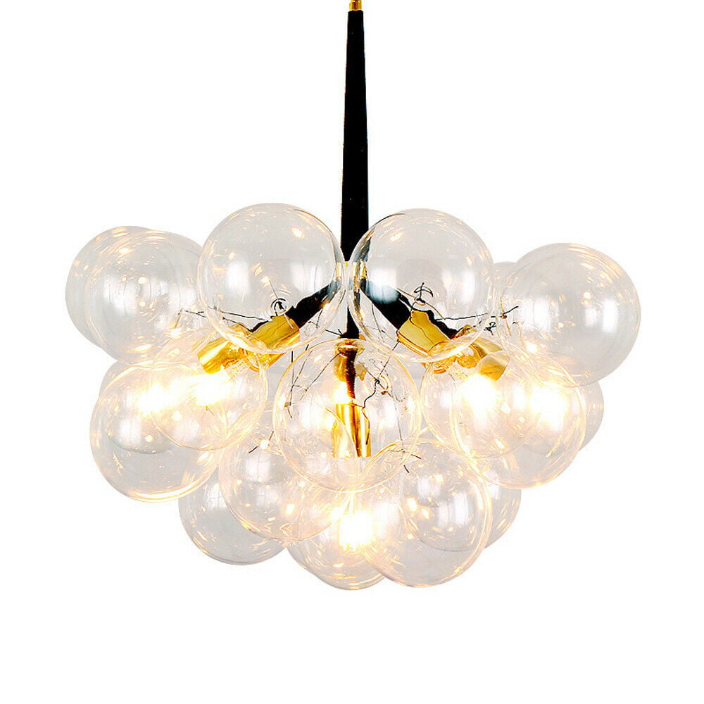 60cm Murano Due Ether Chandelier Bubble Glass Ceiling Light Contemporary Fixture 