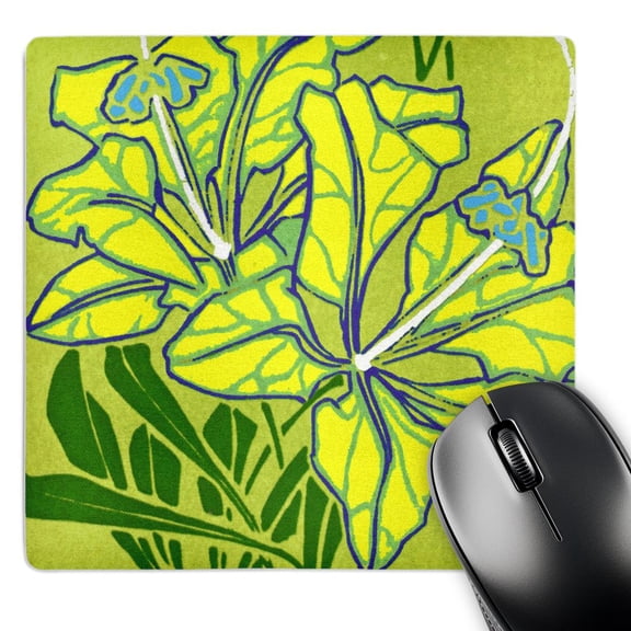 3dRose, Yellow and Green, MousePad