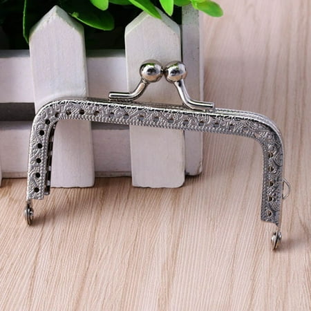 MEGAWHEELS 8 Cm Patchwork Diy Semi-Circle Metal Kiss Clasp Handle Wallet Purse Accessories