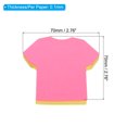 thumbnail image 2 of Unique Bargains 2.7' x 2.7' Clothes Shape Sticky Notes, Cute Self-Stick Memo Pads 100 Sheets/Pad, 5 Colors, 12 Pads, 2 of 4
