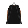 thumbnail image 3 of XMXT Backpack for School Work, Orange Animal Print Canvas Bookbag Travel Bag for Women Men, S, 3 of 7