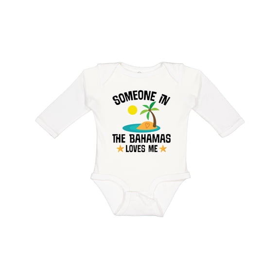 Inktastic Bahamas Vacation Souvenir Gift Boys or Girls Long Sleeve Baby Bodysuit