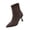 Brown, variant on Willtoo Women Pointed Toe Stiletto Sock Ankle Boots Stretch Knit Slip On Short Boots Fall Winter Slim Heel Fashion Booties