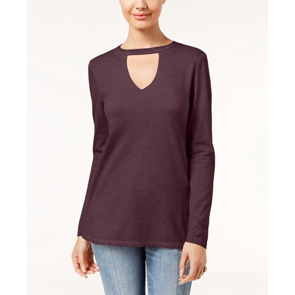 Ultra Flirt Juniors Choker Neck Tunic Winetasting XS