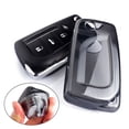 thumbnail image 1 of 1Pcs Black Transparent Flip Car Key Fob Case Cover For Toyota For RAV4 For Camry, 1 of 10