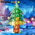 thumbnail image 3 of Azulejos magnéticos PicassoTiles para árbol de Navidad, 106 piezas, con LED, 3 of 8